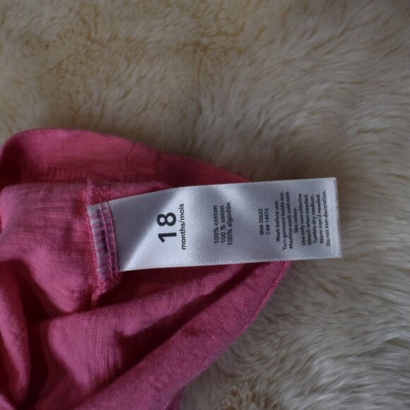 Carter's T-Shirt Girls Pink Tee Size 18 Months - Picture 6 of 9